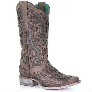 Corral Women’s Brown With Grey Inlay Boots